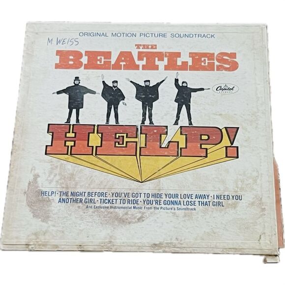 Vintage the Beatles help LP vinyl record great use condition - Picture 1 of 6